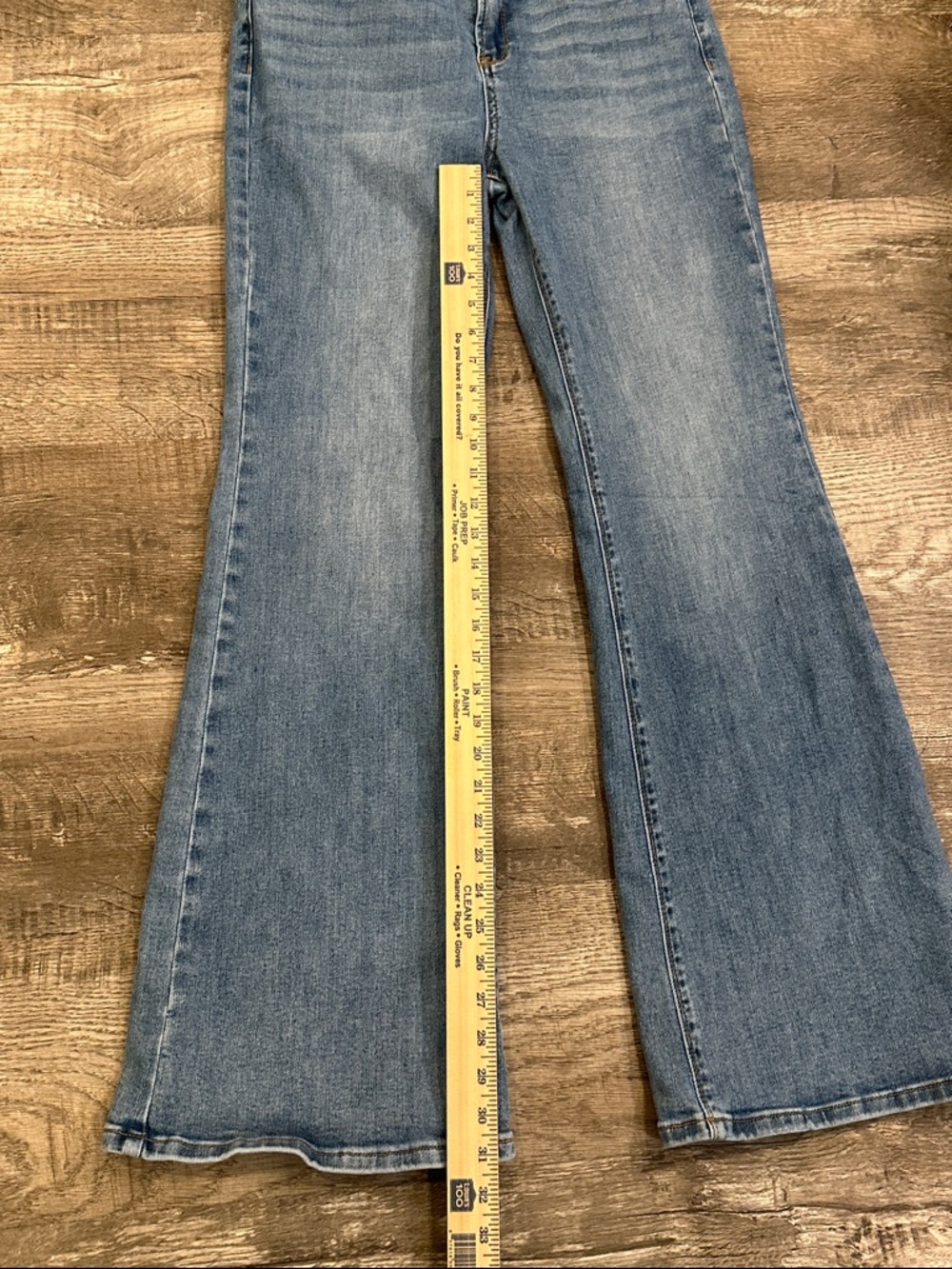 Risen Light Blue Wide-Leg Flare Jeans Size 31 - Picture 5 of 6